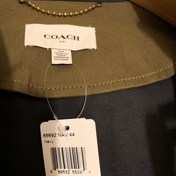 Men’s Coach size 44 parka jacket - Picture 4 of 8